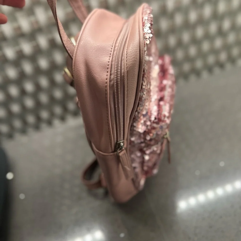 Pink Sequin girls Backpack